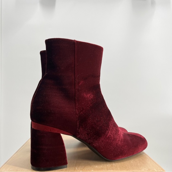 Baldan Red Wine Suede Booties 38.5 - Picture 6 of 13